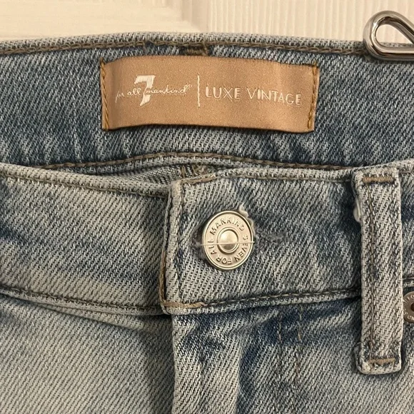 7 for Mankind Lux vintage faded skinny size 25 - Picture 6 of 8